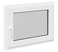 vidaXL Finestra seminterrato a ribalta e scorrimento RISOR 80 x 60 cm