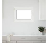 vidaXL Finestra per Soffitta RISOR 80 x 70 cm PVC e Vetro Bianco
