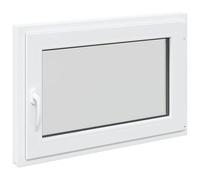 vidaXL Finestra per Soffitta RISOR 90 x 50 cm PVC e Vetro Bianco, Finestra seminterrato moderna, vetro resistente in PVC, efficiente dal punto di vista energetico, isolamento termico, insonorizzata