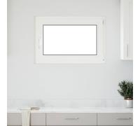 vidaXL Finestra per Soffitta RISOR 90 x 70 cm PVC e Vetro Bianco