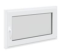 vidaXL Finestra per Soffitta RISOR 100 x 60 cm PVC e Vetro Bianco, Finestra seminterrato moderna, vetro resistente in PVC, efficiente dal punto di vista energetico, isolamento termico, insonorizzata