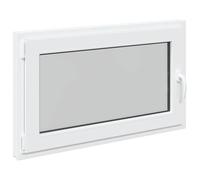 vidaXL Finestra per Soffitta RISOR 100 x 60 cm PVC e Vetro Bianco, Solaio, Isolamento Termico Moderno, Finestre Energy Efficient, Fissaggi in Vetro PVC Silenziati