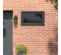 vidaXL Finestra per Soffitta RISOR 100 x 70 cm PVC e Vetro Antracite, Finestra seminterrato moderna, vetro resistente in PVC, efficiente dal punto di vista energetico, isolamento termico