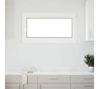 vidaXL Finestra per Soffitta RISOR 110 x 50 cm PVC e Vetro Bianco, Solaio, Isolamento Termico Moderno, Finestre Energy Efficient, Fissaggi in Vetro PVC Silenziati