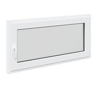 vidaXL Finestra per Soffitta RISOR 120 x 60 cm PVC e Vetro Bianco, Finestra seminterrato moderna, vetro resistente in PVC, efficiente dal punto di vista energetico, isolamento termico, insonorizzata