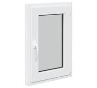 vidaXL Finestra per Soffitta RISOR 50 x 75 cm PVC e Vetro Bianco, Solaio, Isolamento Termico Moderno, Finestre Energy Efficient, Fissaggi in Vetro PVC Silenziati