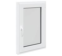 vidaXL Finestra per Soffitta RISOR 60 x 100 cm PVC e Vetro Bianco, Finestra seminterrato moderna, vetro resistente in PVC, efficiente dal punto di vista energetico, isolamento termico, insonorizzata