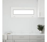 vidaXL Finestra Seminterrato RISOR 100x40 cm Tilt 3 Vetri Bianco, finestra di uscita, finestra della tramoggia, finestra nel seminterrato