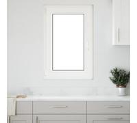 vidaXL Finestra Seminterrato RISOR 60x80 cm Anta Ribalta DIN Sinistra