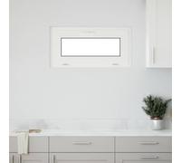 vidaXL Finestra Seminterrato RISOR 80x40 cm Tilt 3 Vetri Bianco, Finestra di Uscita, Finestra della tramoggia, Finestra nel seminterrato