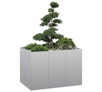 vidaXL Fioriera 120x80x80 cm in Acciaio Zincato