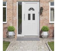 vidaXL Fioriera 2 pcs Argento 50 x 50 x 40 cm Acciaio zincato