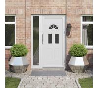 vidaXL Fioriera 2 pcs Argento 75 x 75 x 60 cm Acciaio zincato