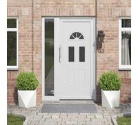 vidaXL Fioriera 2 pcs Bianco 40 x 40 x 40 cm Acciaio
