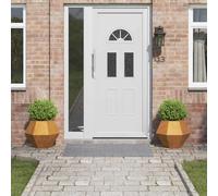 vidaXL Fioriera 2 PCS Ruggine 50 x 50 x 40 cm, Giardino e terrazza, Vaso Outdoor Resistente, Contenitore Rettangolare per Erbe, Ottima Decorazione