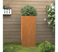 vidaXL Fioriera 32x29x75 cm in Acciaio Corten