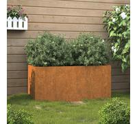 Fioriera 62x40x39 cm acciaio corten