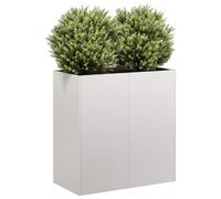 vidaXL Fioriera 80x40x80 cm in Acciaio Inox