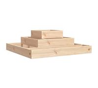 vidaXL Fioriera 80x80x27 cm in Legno Massello di Pino