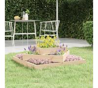 vidaXL Fioriera 83x83x27 cm in Legno Massello di Pino