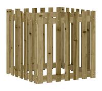 vidaXL Fioriera Giardino a Recinzione 70x70x70 cm in Pino Impregnato