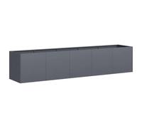 vidaXL Fioriera Antracite 200x40x40 cm Acciaio laminato a freddo