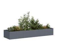 vidaXL Fioriera Antracite 280x80x40 cm in Acciaio