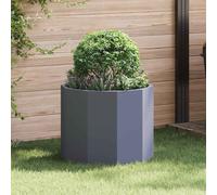 vidaXL Fioriera Antracite 60 x 60 x 50 cm Acciaio