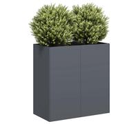 vidaXL Fioriera Antracite 80x40x80 cm in Acciaio Laminato a Freddo