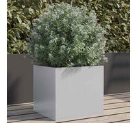 vidaXL Fioriera Argento 32x30x29 cm in Acciaio Zincato