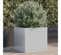 vidaXL Fioriera Argento 42x40x39 cm in Acciaio Zincato