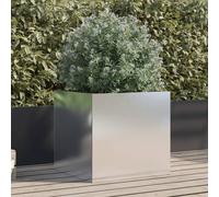 vidaXL Fioriera Argento 49x47x46 cm in Acciaio Inox