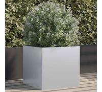 vidaXL Fioriera Argento 49x47x46 cm in Acciaio Zincato