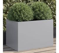 vidaXL Fioriera Argento 62x40x39 cm in Acciaio Zincato