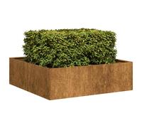 vidaXL Fioriera Arrugginita 100x100x30 cm in Acciaio Corten