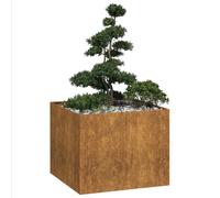 vidaXL Fioriera Arrugginita 100x100x80 cm in Acciaio Corten