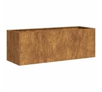 vidaXL Fioriera Arrugginita 120x40x40 cm in Acciaio Corten, Vaso per Piante, Supporto per Piante, Letto rialzato, Supporto per fioriera
