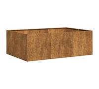 vidaXL Fioriera Arrugginita 120x80x40 cm in Acciaio Corten, Vaso per Piante, Supporto per Piante, Letto rialzato, Supporto per fioriera