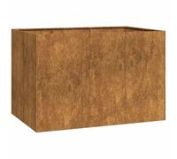 vidaXL Fioriera Arrugginita 120x80x80 cm in Acciaio Corten, Vaso per Piante, Supporto per Piante, Letto rialzato, Supporto per fioriera