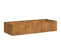 vidaXL Fioriera Arrugginita 200x80x40 cm in Acciaio Corten, Vaso per Piante, Supporto per Piante, Letto rialzato, Supporto per fioriera