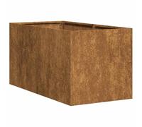 vidaXL Fioriera Arrugginita 40x80x40 cm in Acciaio Corten, Vaso per Piante, Supporto per Piante, Letto rialzato, Supporto per fioriera