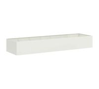 vidaXL Fioriera Bianca 280x80x40 cm in Acciaio