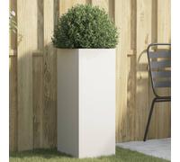 vidaXL Fioriera Bianca 32x29x75 cm in Acciaio