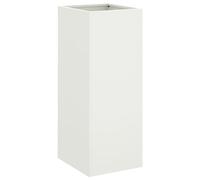 vidaXL Fioriera Bianca 32x29x75 cm in Acciaio