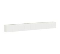 vidaXL Fioriera Bianca 360x40x40 cm in Acciaio Laminato a Freddo, Vaso per Piante, Supporto per Piante, Letto rialzato, Supporto per fioriera