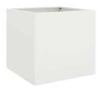 vidaXL Fioriera Bianca 49x47x46 cm in Acciaio