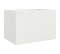 vidaXL Fioriera Bianca 62x47x46 cm in Acciaio