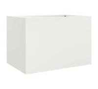 vidaXL Fioriera Bianca 62x47x46 cm in Acciaio