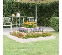 vidaXL Fioriera Bianca 80x80x27 cm in Legno Massello di Pino
