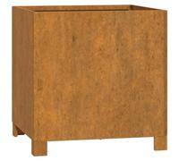 vidaXL Fioriera con Gambe Grigia 42x40x43 cm Acciaio Corten